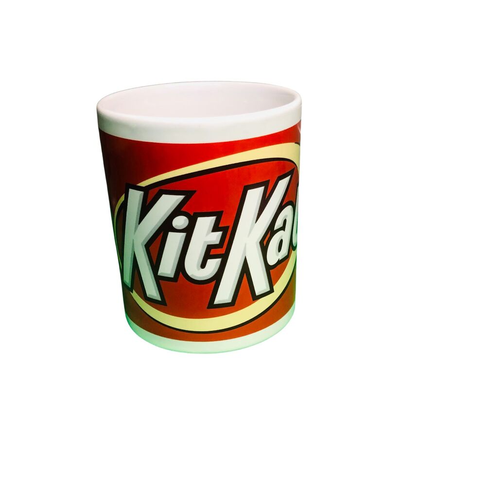 Kit Kat Red White Coffee Mug 11oz Vintage By Galerie Vintage 90s Candy